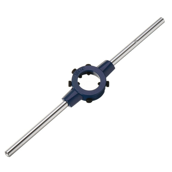 Uxcell 38mm(1.5") Round Die Stock Handle Wrench Adjustable Threading Die Wrench Handle Holder (M12-M14 Metric Dies)