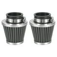 thumbnail image 1 of Uxcell 38mm Motorcycle Air Filter, Metal Mini Bike Air Cleaner Part, Silver 2 Pcs, 1 of 7