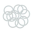 thumbnail image 1 of Uxcell 38mm OD 31.8mm ID 3.1mm Width Silicone Seal O-Rings White 10 Pack, 1 of 3