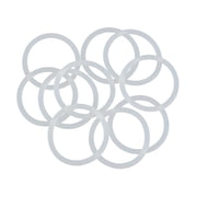 Uxcell 38mm OD 31.8mm ID 3.1mm Width Silicone Seal O-Rings White 10 Pack