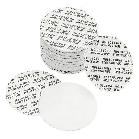 Uxcell 38mm PS Foam Resistant Tamper Pressure Sensitive Seal White 150 Pack