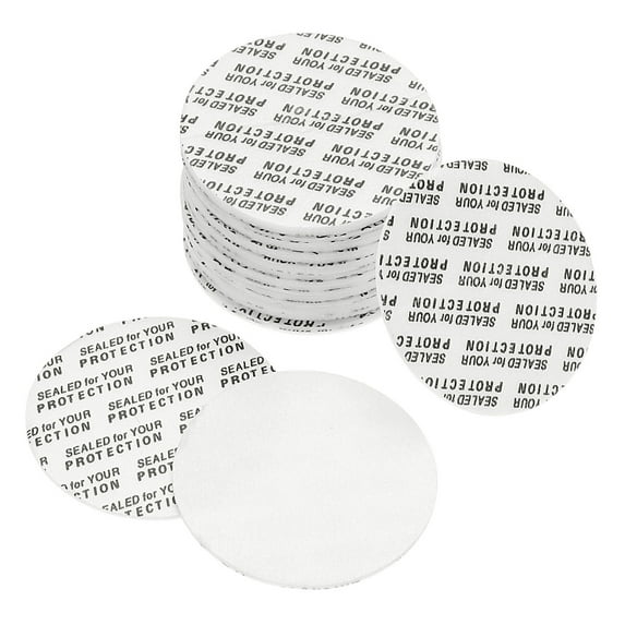 Uxcell 38mm PS Foam Resistant Tamper Pressure Sensitive Seal White 150 Pack