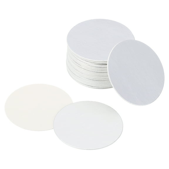 Uxcell 38mm Resistant Tamper Aluminum Foil Cap Liner Induction Heat Sealing for PET Bottle 100 Pack