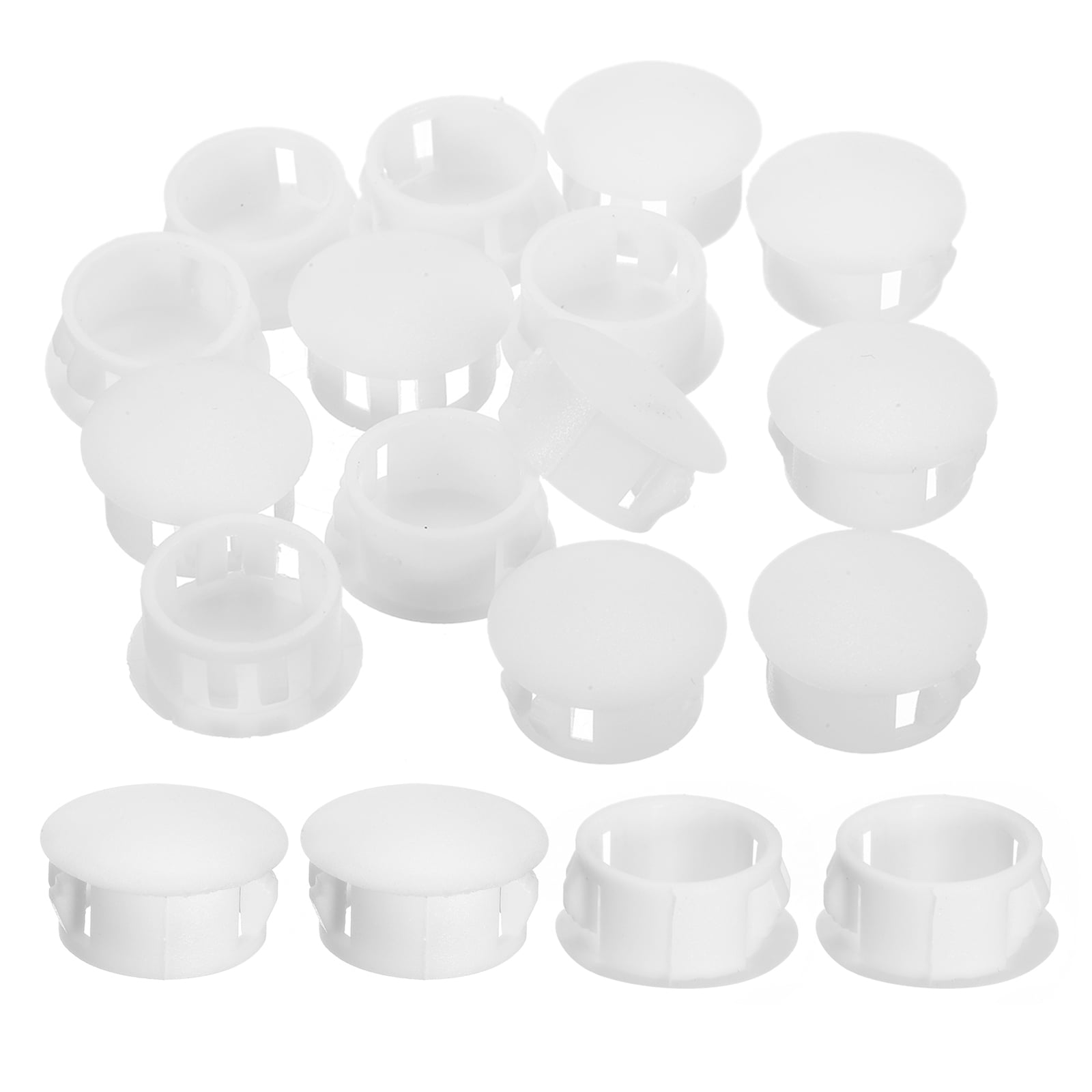 Nylon Hole Plug 3/8 - Clear White Hole Plug - Nylon Hole Plugs Push in