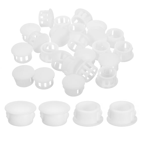 38Pcs 15mm(9/16") Flush Type Panel Round Snap in Fastener, White