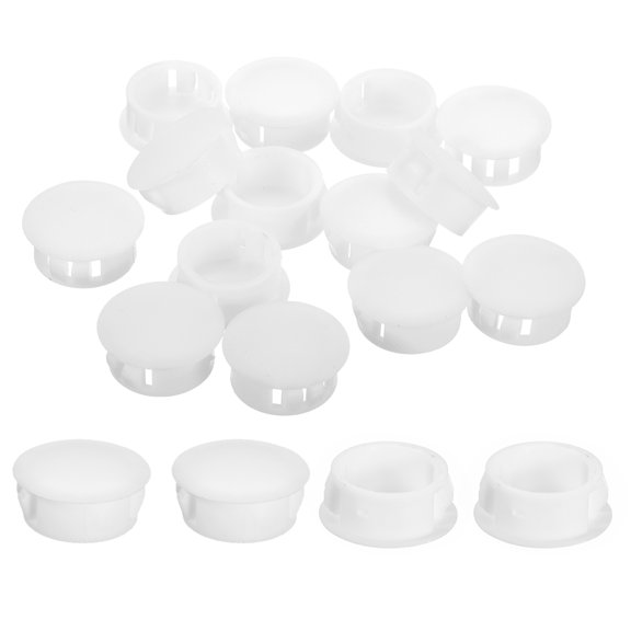 28Pcs 20mm(13/16") Flush Type Panel Round Snap in Fastener, White