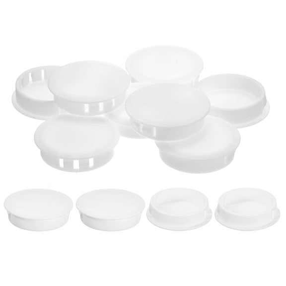 12Pcs 40mm(1-9/16") Flush Type Panel Round Snap in Fastener, White