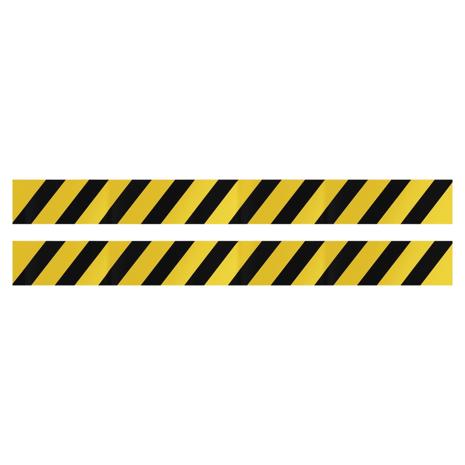 Uxcell 39.4" x 3.9" PVC Self Adhesive Stripe Caution Sticker Tape, Yellow 2Pack