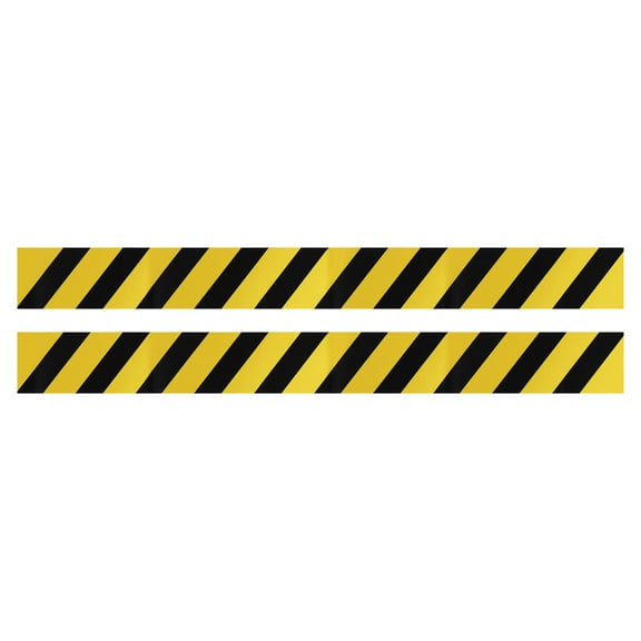 Uxcell 39.4" x 3.9" Self Adhesive Stripe Caution Sticker Tape, Yellow 2Pack