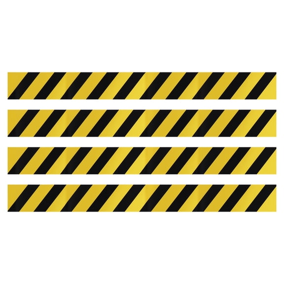 Uxcell 39.4" x 3.9" Self Adhesive Stripe Caution Sticker Tape, Yellow 4Pack