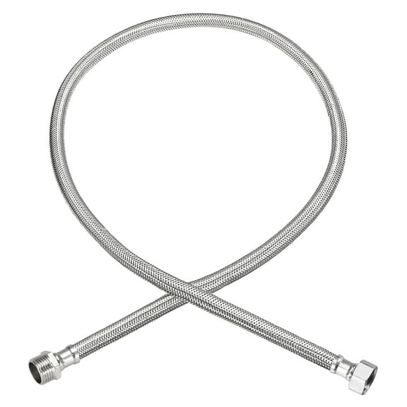 Uxcell 39" Faucet Supply Line Connector, G1/2 Female x G1/2 Male 304 Stainless Steel Water Supply Hose
