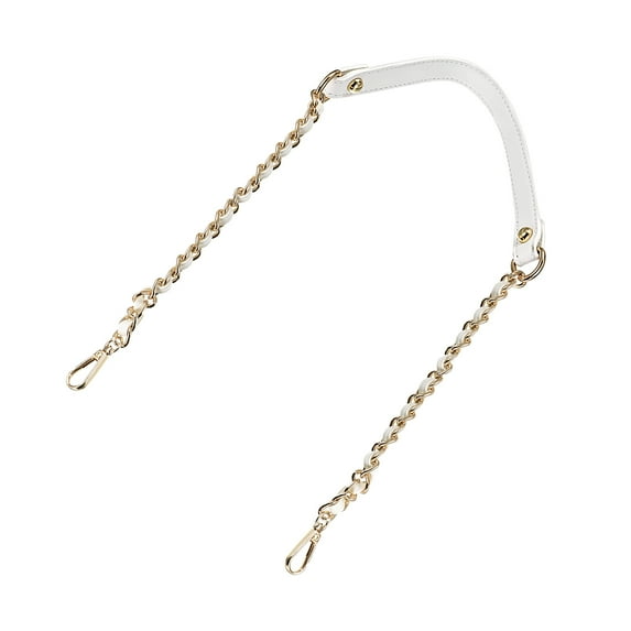 Uxcell 39" Iron Flat Chain Strap Purse Shoulder DIY Replacement, White Gold