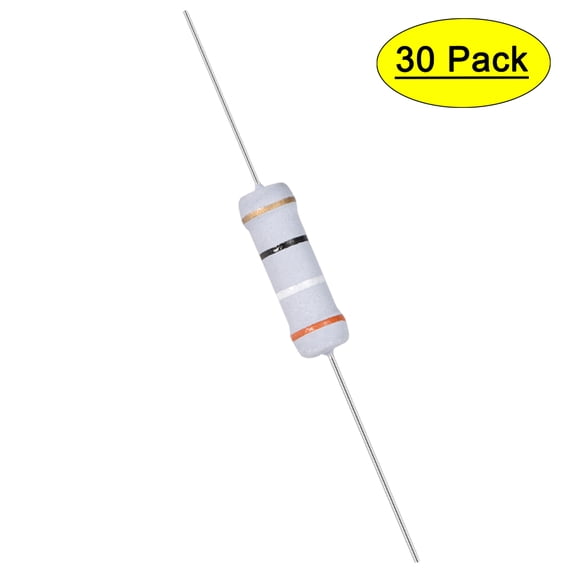 Uxcell 30Pcs 2W 2 Watt Metal Oxide Film Resistor Axile 39 Ohm ±5% ...