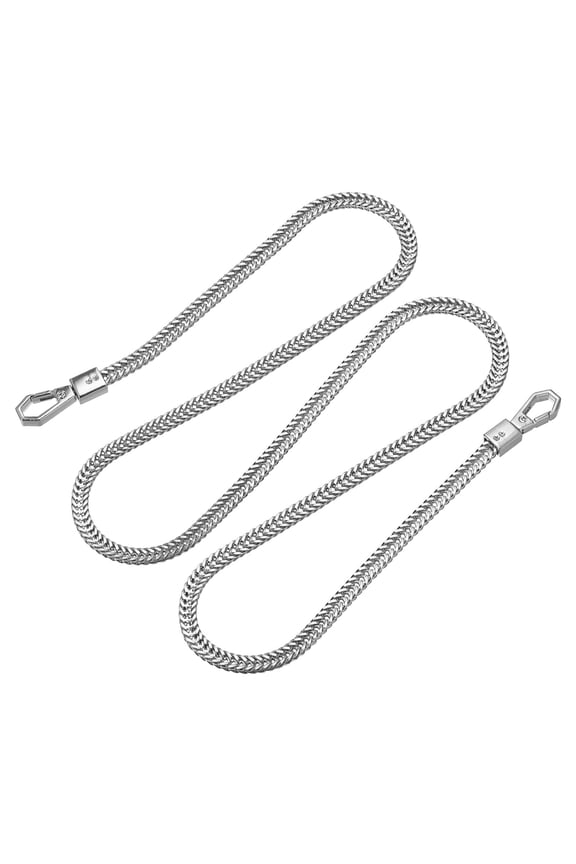 39" Purse Chain Strap Purse Handle Cross Body Shoulder Replacement Strap, Silver