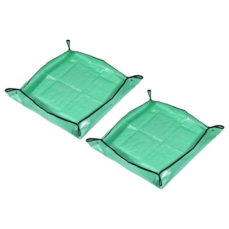 Uxcell 39'' Waterproof Transplanting Gardening Plant Repotting Mat, Green 2 Pack