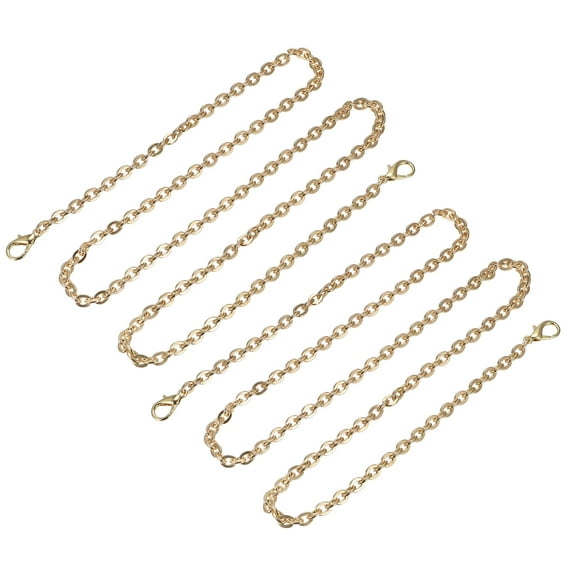 Uxcell 39"x0.22" Purse Chain Strap, 2Pack Purse Handle Shoulder Bag Replacement Strap, Gold