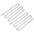 thumbnail image 1 of Uxcell 39"x0.24" Purse Chain Strap, 2Pack Purse Handle Shoulder Bag Replacement Strap(Silver), 1 of 5