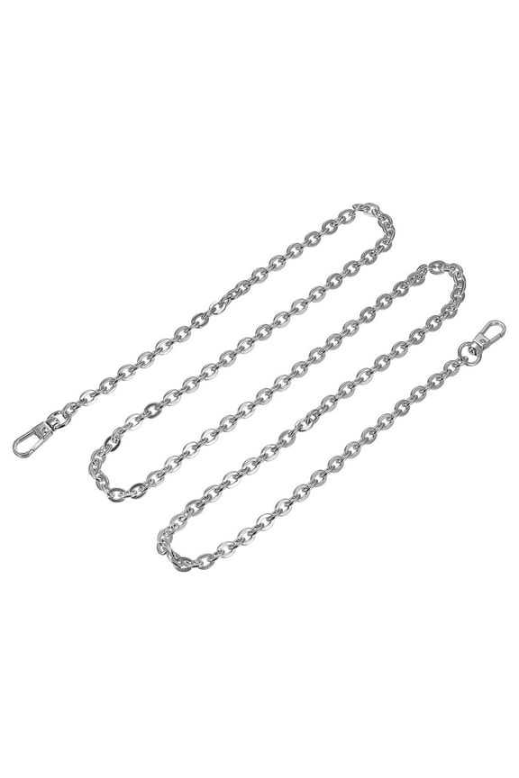 39"x0.28" Purse Chain Strap, Purse Handle Shoulder Bag Replacement Strap(Silver)