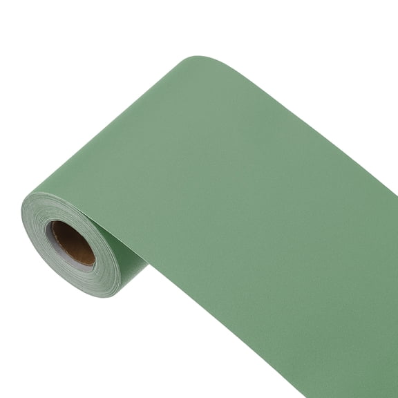 Uxcell 393"x3.9" Grass Green Wallpaper, Peel and Stick Wallpaper, Green Contact Paper Solid Color Vinyl Self-Adhesive Wall Paper Decorative for Wall Covering