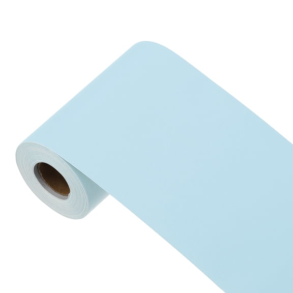 Uxcell 393"x3.9" Sky Blue Wallpaper Peel and Stick Wallpaper Blue Contact Paper Solid Color Vinyl Self-Adhesive Wall Paper Decorative for Wall Covering