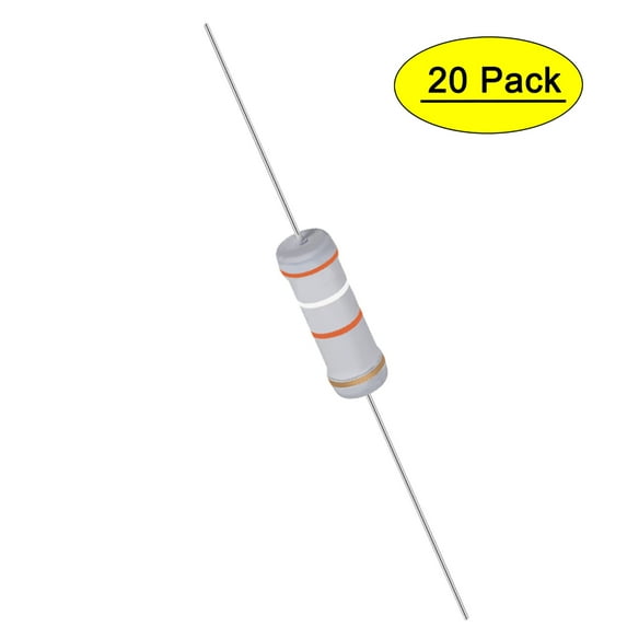 Uxcell 20Pcs 3W 3 Watt Metal Oxide Film Resistor 39K Ohm ±5% Tolerance