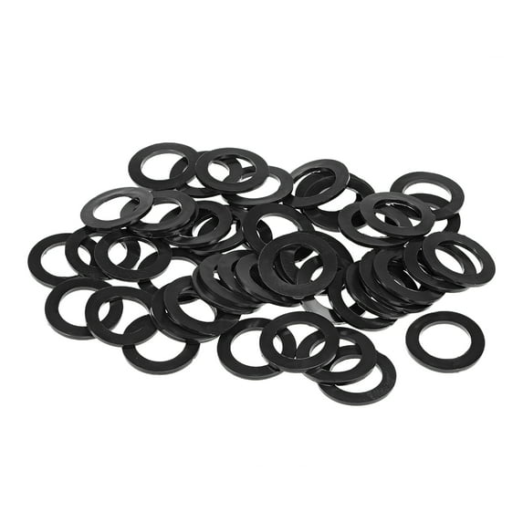 Uxcell 39mm O.D. 25mm I.D. 2.5mm Thick Rubber Flat Washer Gaskets 50 Count