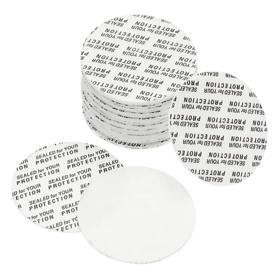 Uxcell 39mm PS Foam Resistant Tamper Pressure Sensitive Seal White 50 Pack