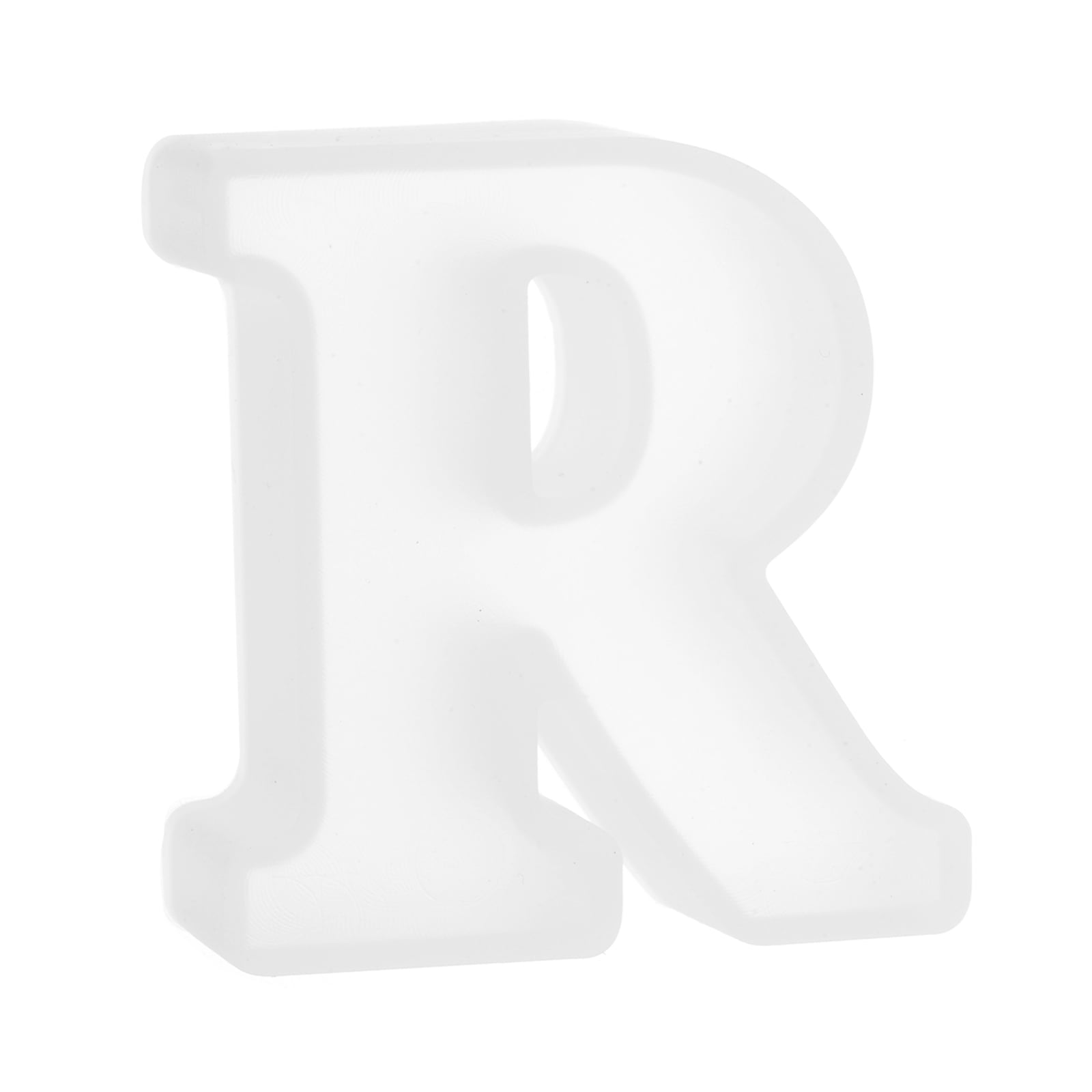Uxcell 3D Alphabet Mold for Resin 2.56 Inch Silicone R Capital Alphabet ...