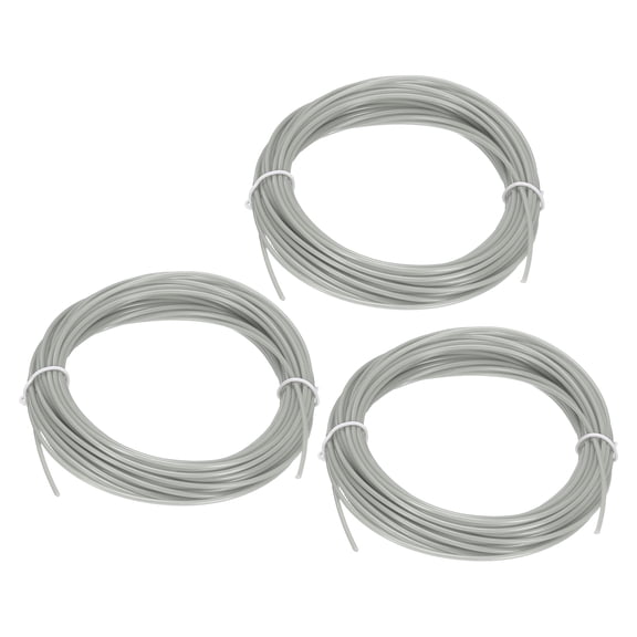 Uxcell 3D Pen Filament 3Pcs 1.75mm Total Length 196.8 Feet Gray PLA, 3D Pen Filament Refills Low Warping, for Creating Pictures Printed Model Printing Pen