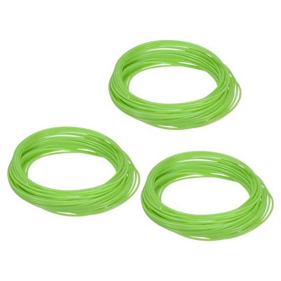 Uxcell 3D Pen Filament 3Pcs 1.75mm Total Length 196.8 Feet Green PLA, 3D Pen Filament Refills Low Warping, for Creating Pictures Printed Model Printing Pen