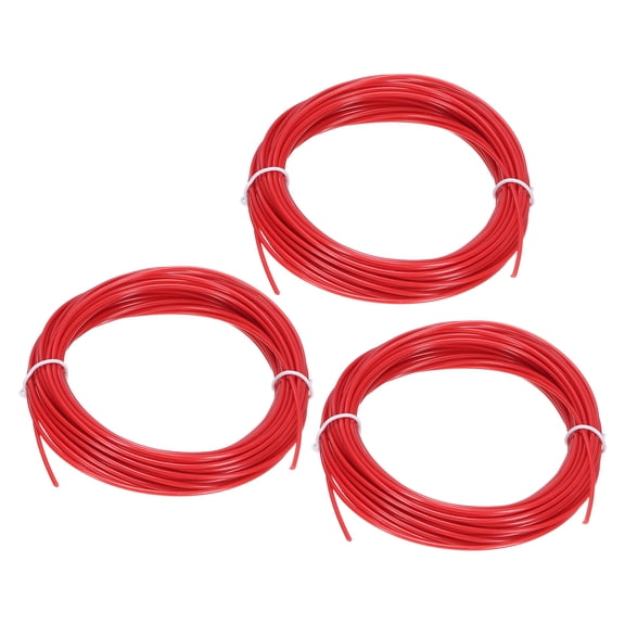 Uxcell 3D Pen Filament 3Pcs 1.75mm Total Length 196.8 Feet Red PLA, 3D Pen Filament Refills Low Warping, for Creating Pictures Printed Model Printing Pen