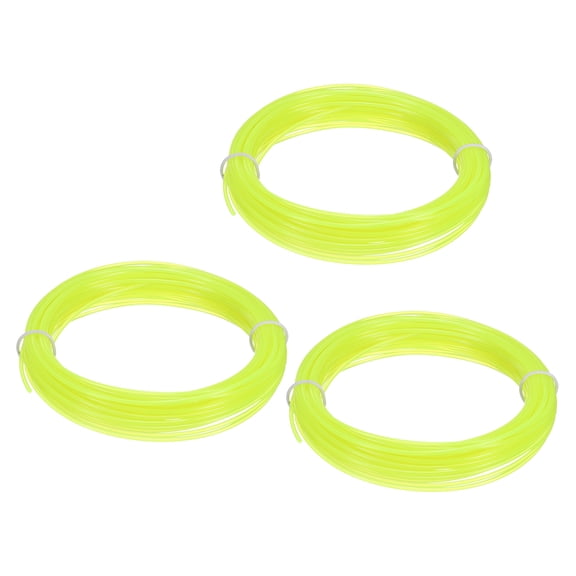 Uxcell 3D Pen Filament 3Pcs 1.75mm Total Length 196.8 Feet Transparent Lemon PLA, 3D Pen Filament Refills Low Warping, for Creating Pictures Printed Model Printing Pen