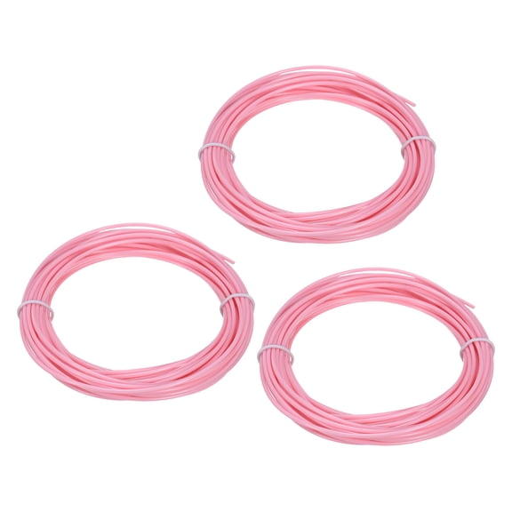 Uxcell 3D Pen Filament 3Pcs 1.75mm Total Length 196.8 Feet Water Pink PLA, 3D Pen Filament Refills Low Warping, for Creating Pictures Printed Model Printing Pen