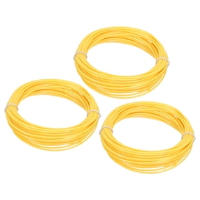 Uxcell 3D Pen Filament 3Pcs 1.75mm Total Length 196.8 Feet Yellow PLA, 3D Pen Filament Refills Low Warping, for Creating Pictures Printed Model Printing Pen