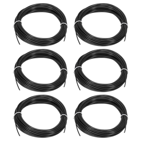 Uxcell 3D Pen Filament 6Pcs 1.75mm Total Length 196.8 Feet Black PLA, 3D Pen Filament Refills Low Warping, for Creating Pictures Printed Model Printing Pen