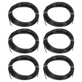 Uxcell 3D Pen Filament 6Pcs 1.75mm Total Length 196.8 Feet Black PLA, 3D Pen Filament Refills Low Warping, for Creating Pictures Printed Model Printing Pen