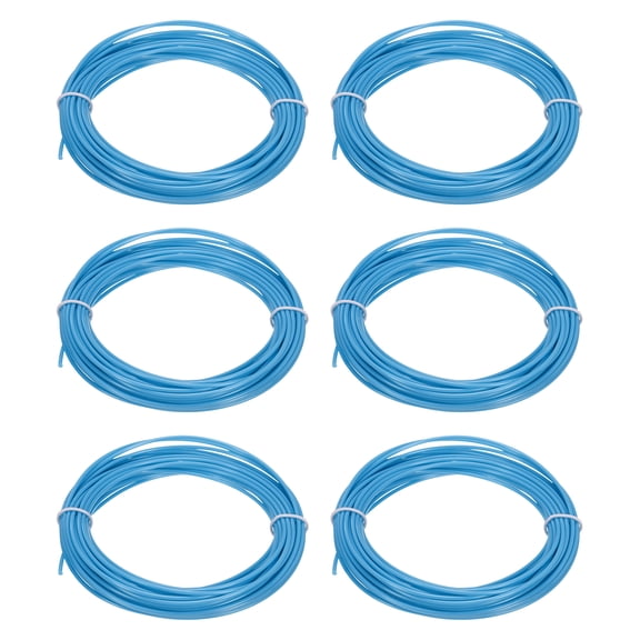 Uxcell 3D Pen Filament 6Pcs 1.75mm Total Length 196.8 Feet Blue PLA, 3D Pen Filament Refills Low Warping, for Creating Pictures Printed Model Printing Pen
