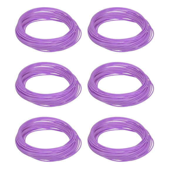 Uxcell 3D Pen Filament 6Pcs 1.75mm Total Length 196.8 Feet Crimson PLA, 3D Pen Filament Refills Low Warping, for Creating Pictures Printed Model Printing Pen