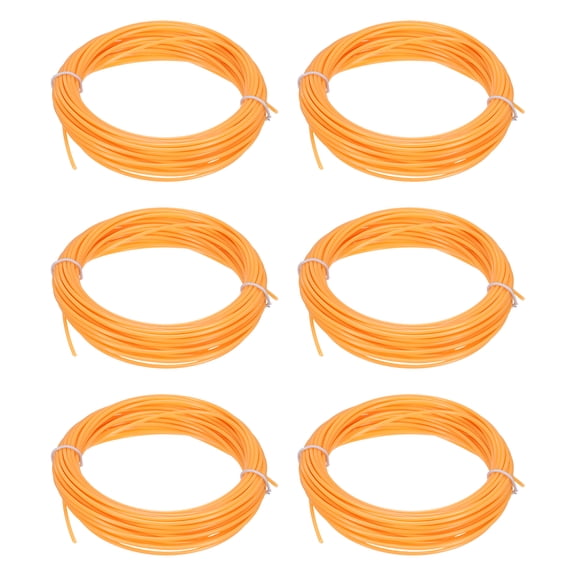 Uxcell 3D Pen Filament 6Pcs 1.75mm Total Length 196.8 Feet Fluorescent Orange PLA, 3D Pen Filament Refills Low Warping, for Creating Pictures Printed Model Printing Pen
