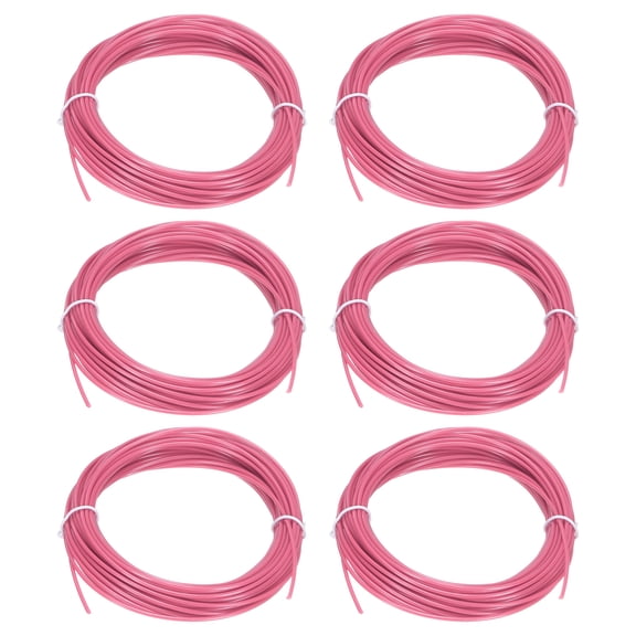 Uxcell 3D Pen Filament 6Pcs 1.75mm Total Length 196.8 Feet Fluorescent Rose PLA, 3D Pen Filament Refills Low Warping, for Creating Pictures Printed Model Printing Pen