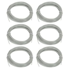 Uxcell 3D Pen Filament 6Pcs 1.75mm Total Length 196.8 Feet Gray PLA, 3D Pen Filament Refills Low Warping, for Creating Pictures Printed Model Printing Pen
