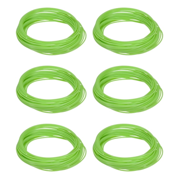 Uxcell 3D Pen Filament 6Pcs 1.75mm Total Length 196.8 Feet Green PLA, 3D Pen Filament Refills Low Warping, for Creating Pictures Printed Model Printing Pen