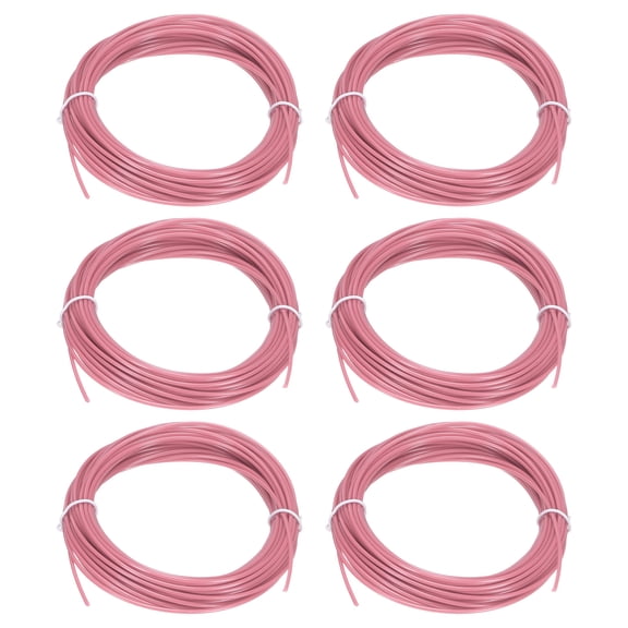 Uxcell 3D Pen Filament 6Pcs 1.75mm Total Length 196.8 Feet Pink PLA, 3D Pen Filament Refills Low Warping, for Creating Pictures Printed Model Printing Pen