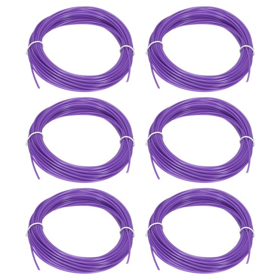 Uxcell 3D Pen Filament 6Pcs 1.75mm Total Length 196.8 Feet Purple PLA, 3D Pen Filament Refills Low Warping, for Creating Pictures Printed Model Printing Pen