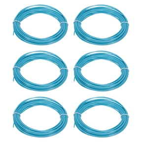 Uxcell 3D Pen Filament 6Pcs 1.75mm Total Length 196.8 Feet Sky Blue PLA, 3D Pen Filament Refills Low Warping, for Creating Pictures Printed Model Printing Pen