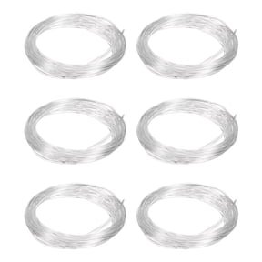 Uxcell 3D Pen Filament 6Pcs 1.75mm Total Length 196.8 Feet Transparent PLA, 3D Pen Filament Refills Low Warping, for Creating Pictures Printed Model Printing Pen