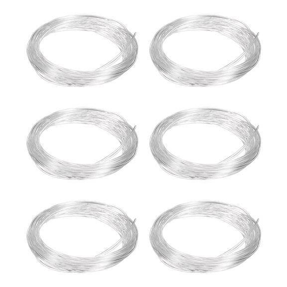Uxcell 3D Pen Filament 6Pcs 1.75mm Total Length 196.8 Feet Transparent PLA, 3D Pen Filament Refills Low Warping, for Creating Pictures Printed Model Printing Pen