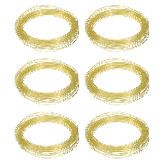 Uxcell 3D Pen Filament 6Pcs 1.75mm Total Length 196.8 Feet Transparent Yellow PLA, 3D Pen Filament Refills Low Warping, for Creating Pictures Printed Model Printing Pen