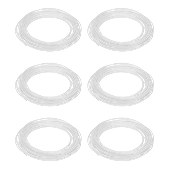 Uxcell 3D Pen Filament 6Pcs 1.75mm Total Length 196.8 Feet White PLA, 3D Pen Filament Refills Low Warping, for Creating Pictures Printed Model Printing Pen