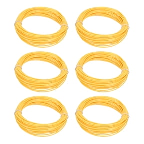 Uxcell 3D Pen Filament 6Pcs 1.75mm Total Length 196.8 Feet Yellow PLA, 3D Pen Filament Refills Low Warping, for Creating Pictures Printed Model Printing Pen